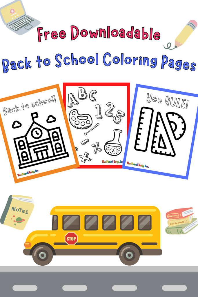 Back to School Coloring Pages!- Free Downloadable Coloring Sheets