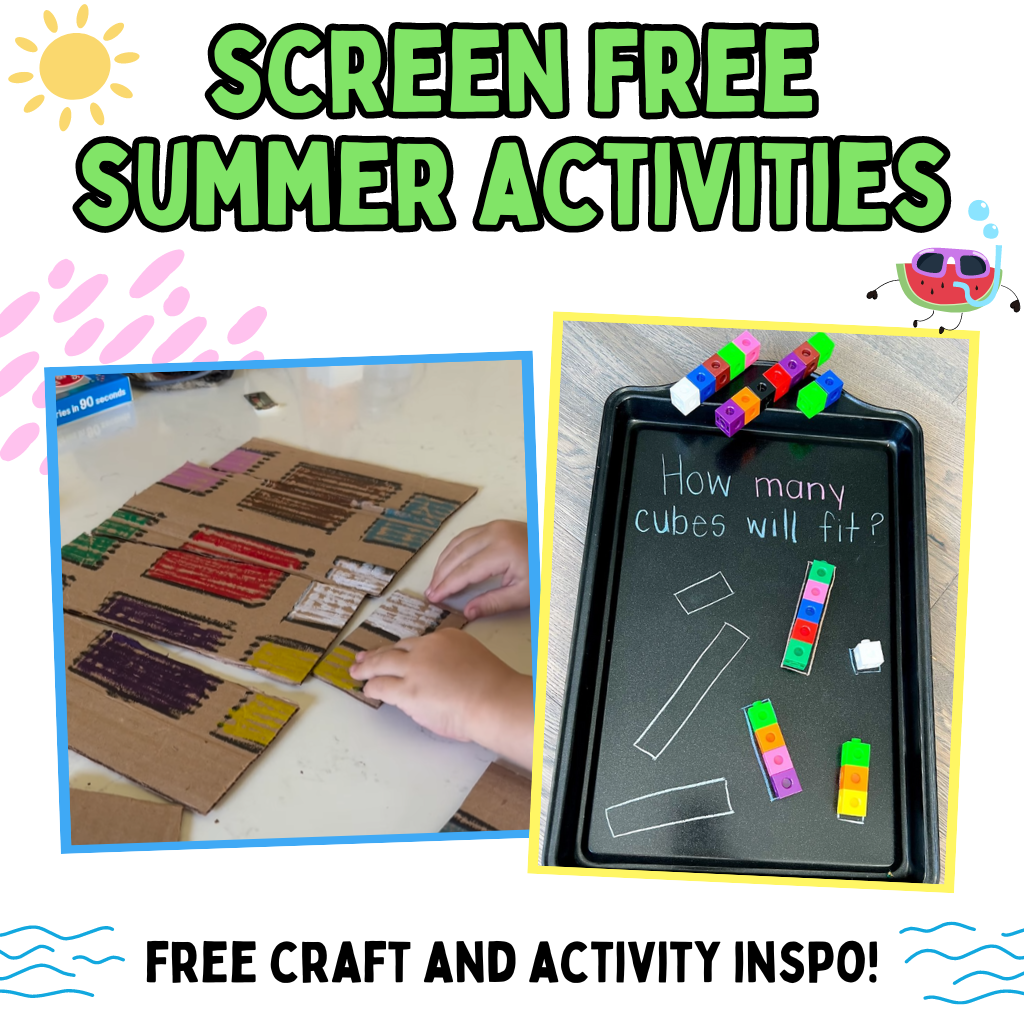 Less Screen Time Summer Activities for Kids!