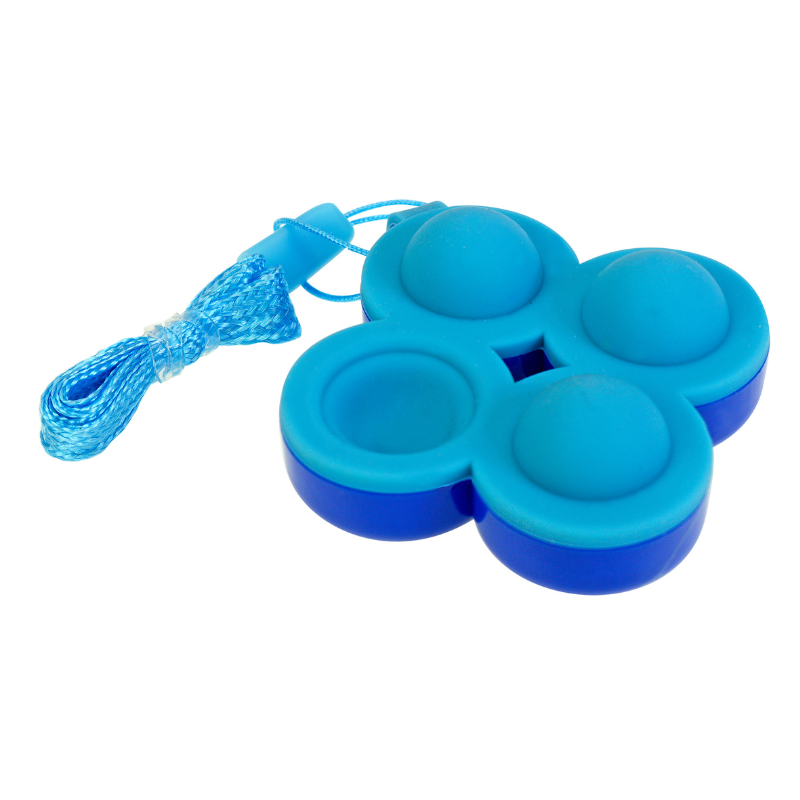 popi fidget toy in blue