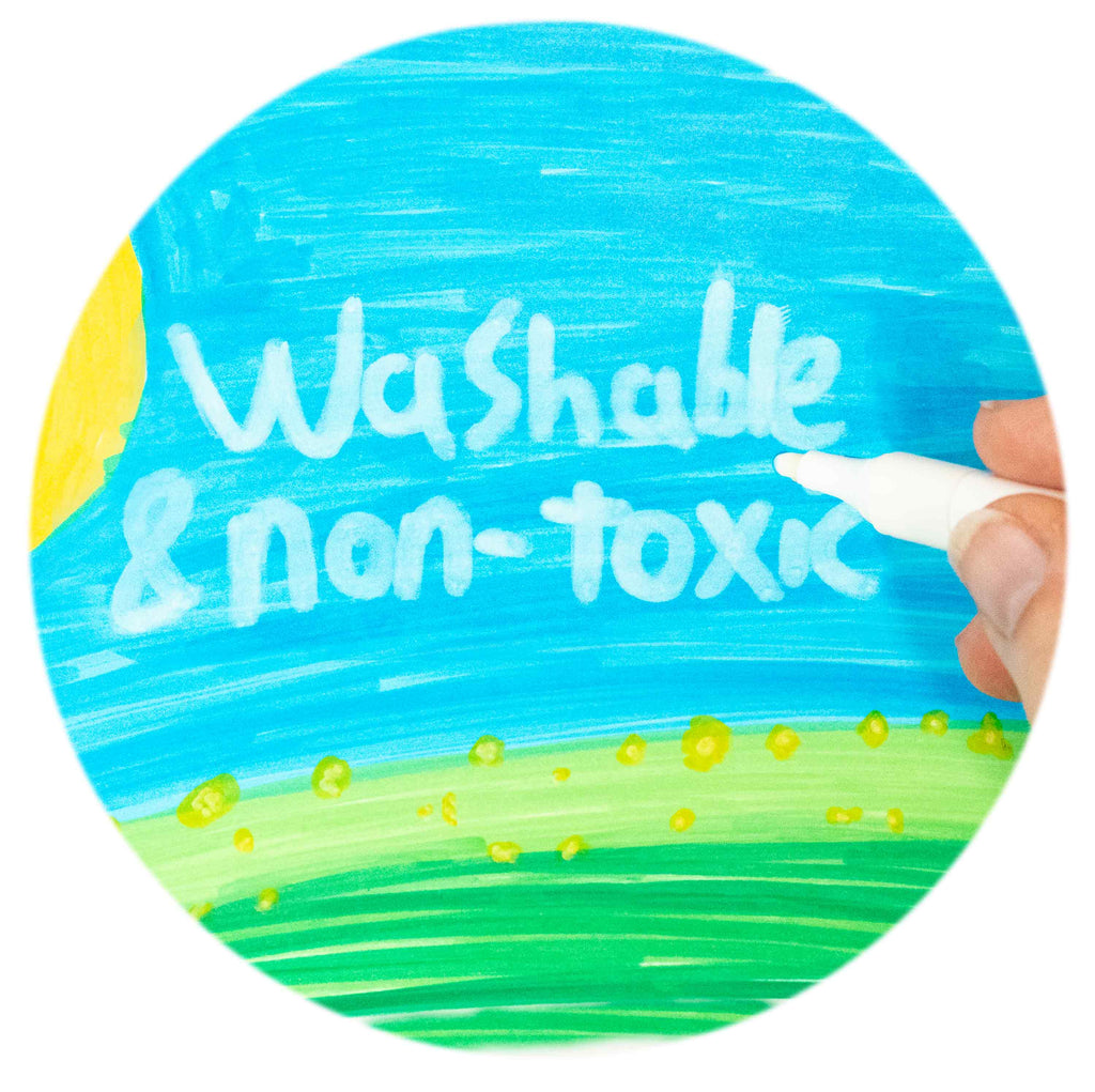 washabke and non toxic markers