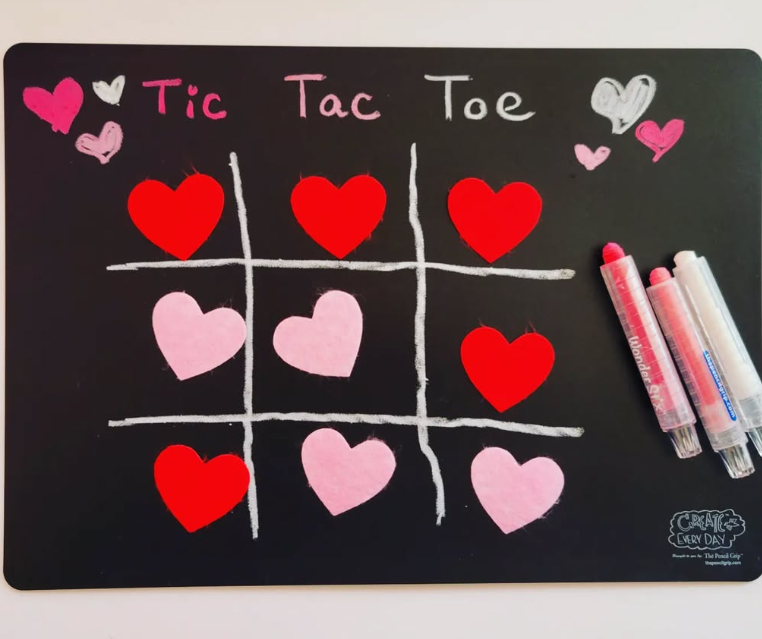 Valentine's Day Tic Tac Toe Craft